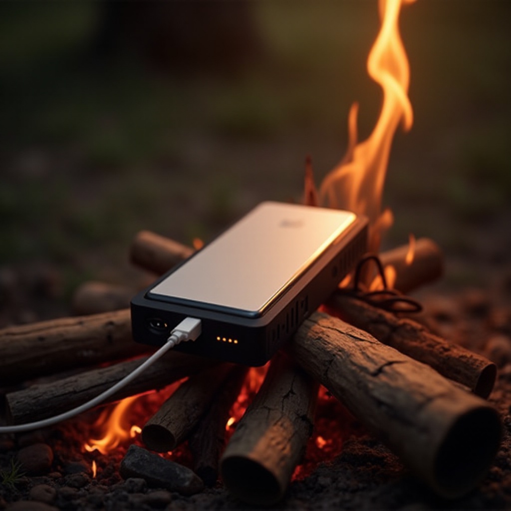 carga tu teléfono con fuego